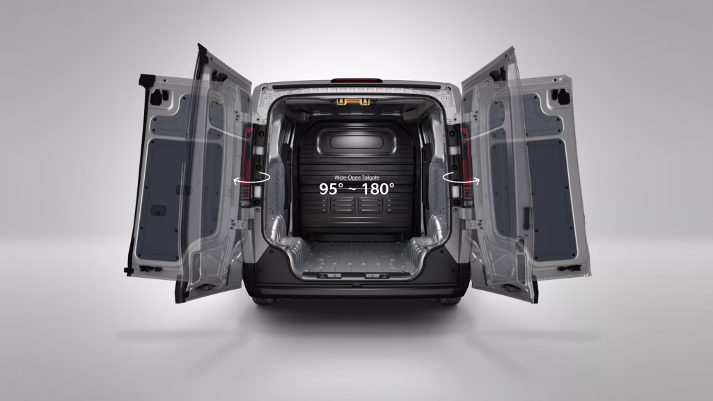 Kia PV5 Cargo - Draaiende deuren