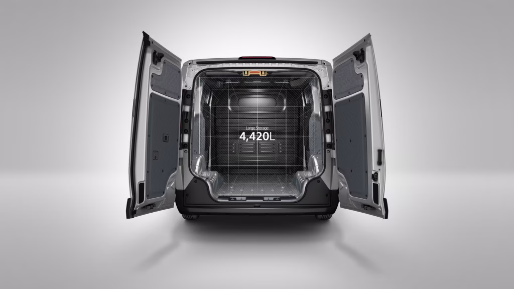 Kia PV5 Cargo - Laadruim volume