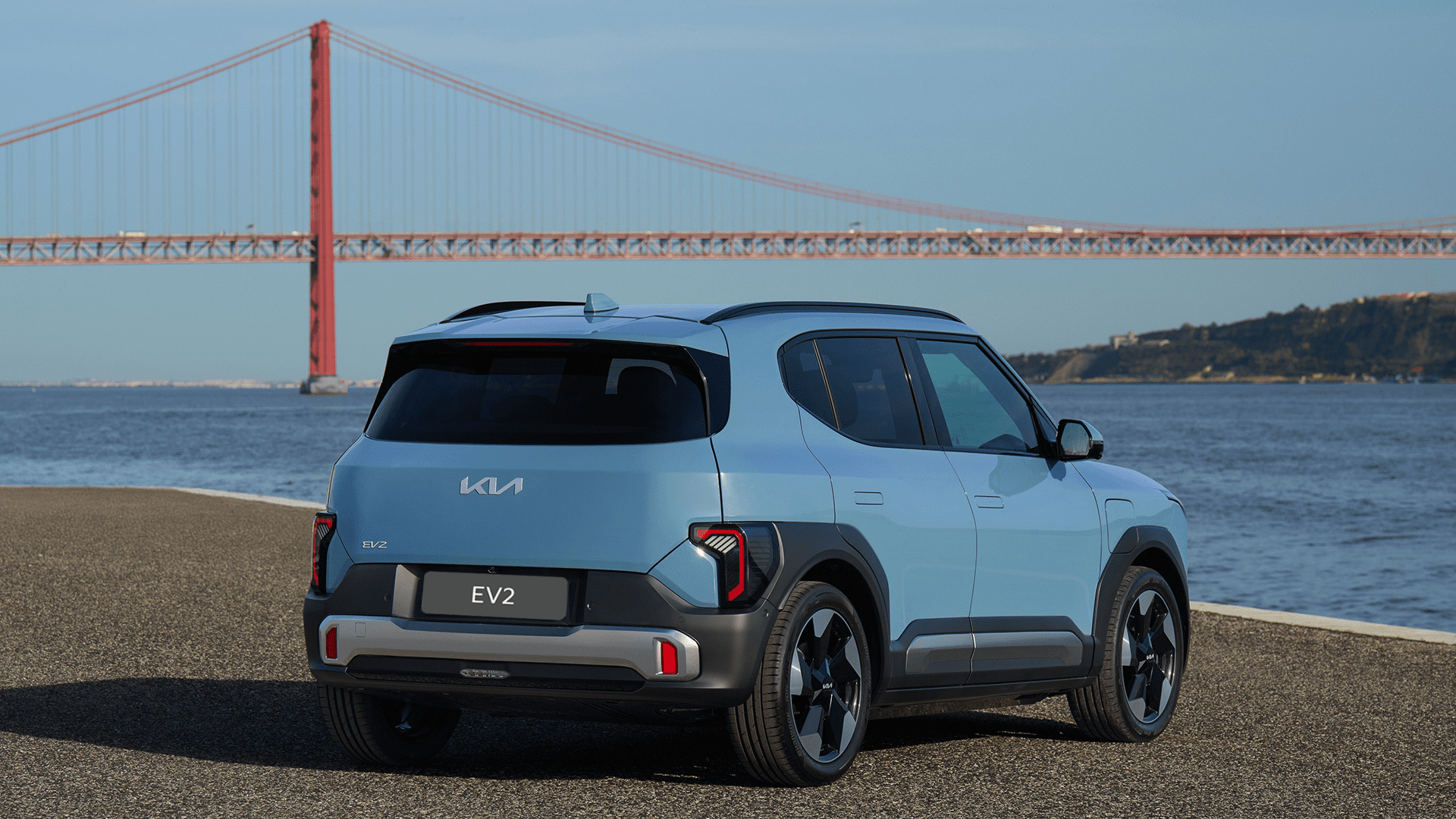 Kia EV2 rechtsachter zijde