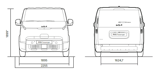 Afmetingen PV5 Passenger 2