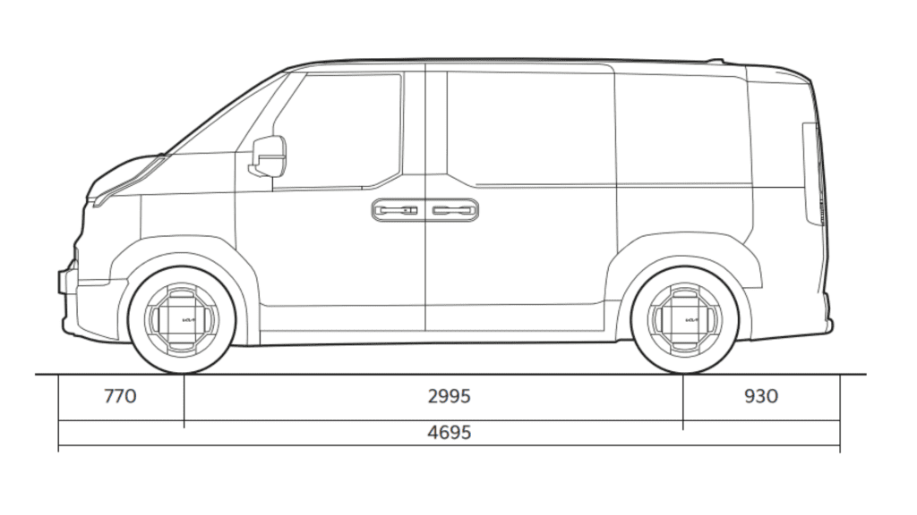 Kia PV5 Cargo Lengtes