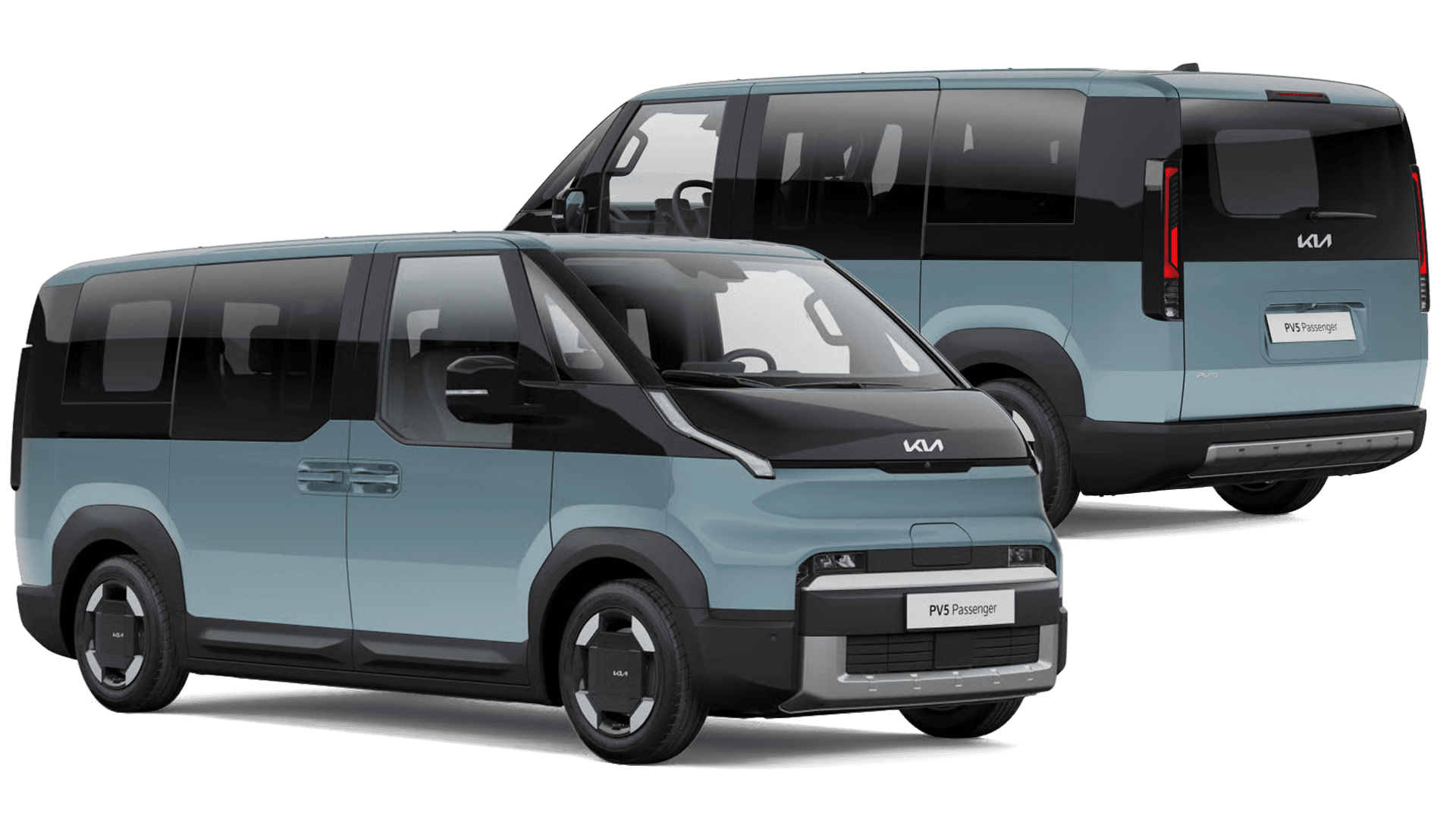Kia PV5 Passenger voor en achter