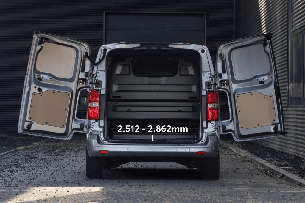 Toyota Proace lengte laadruimte
