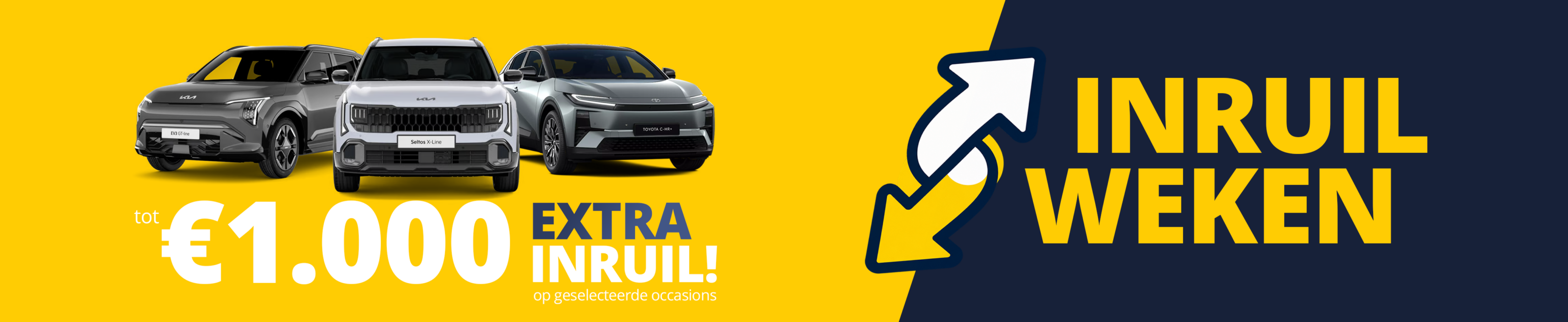 Toyota en Kia Kooijman - Occasions Inruilweken - Header Desktop