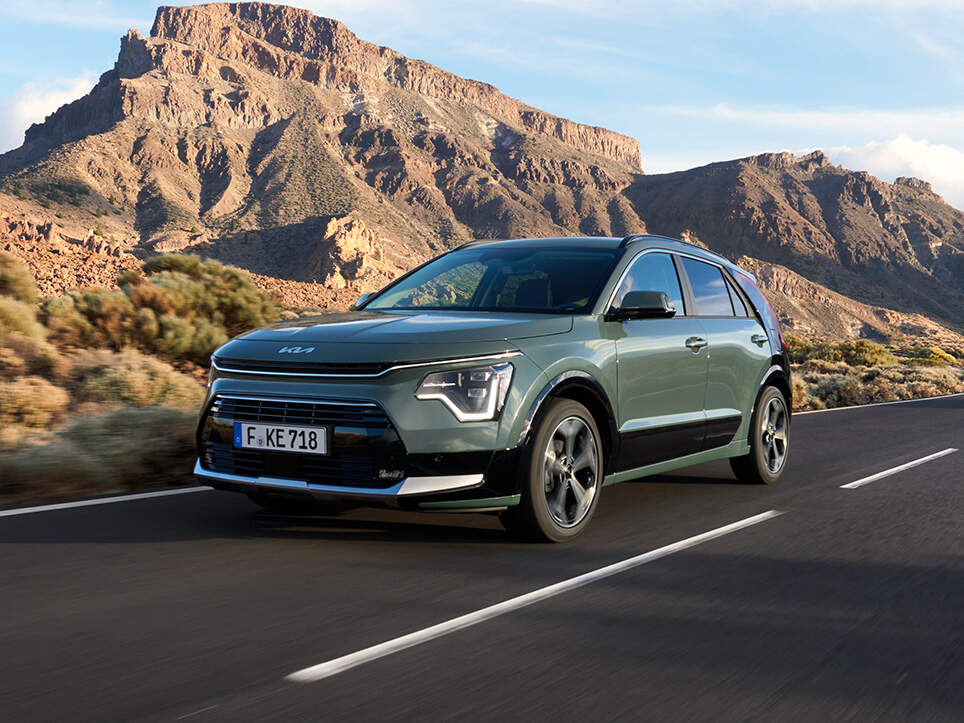 kia niro in de bergen 