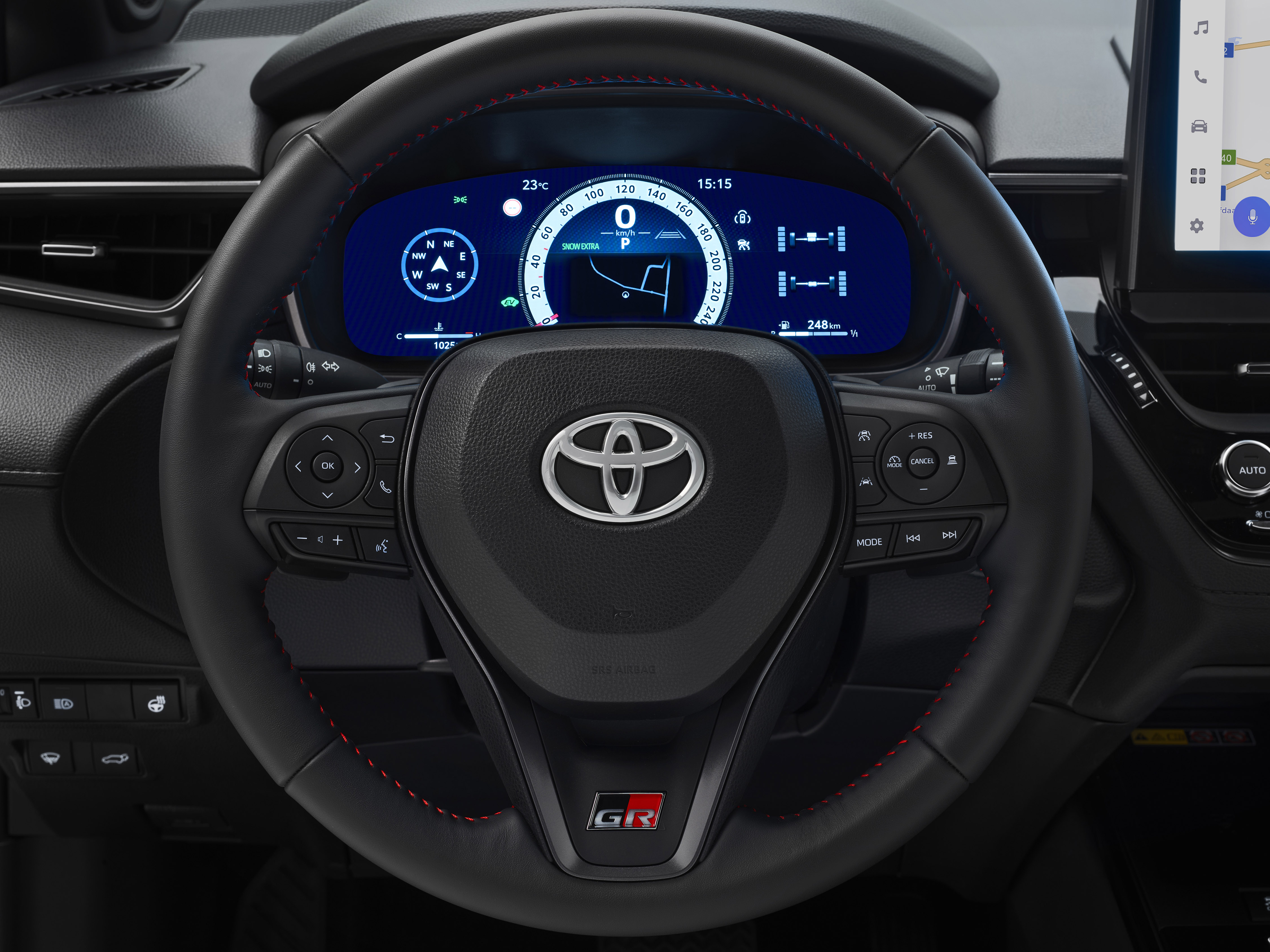 Nieuwe Toyota Corolla Cross dashboard