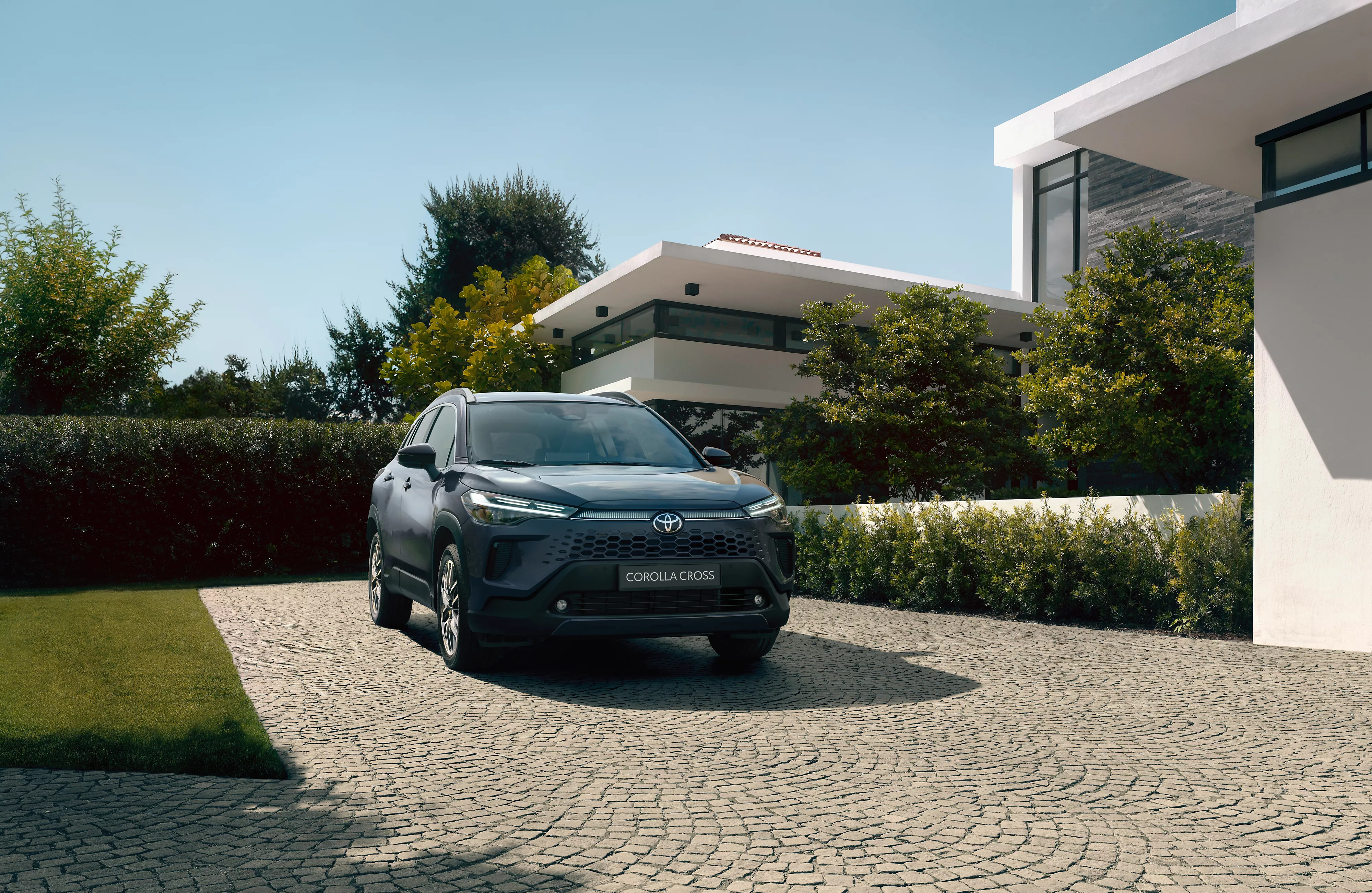 Nieuwe Toyota Corolla Cross vooraanzicht