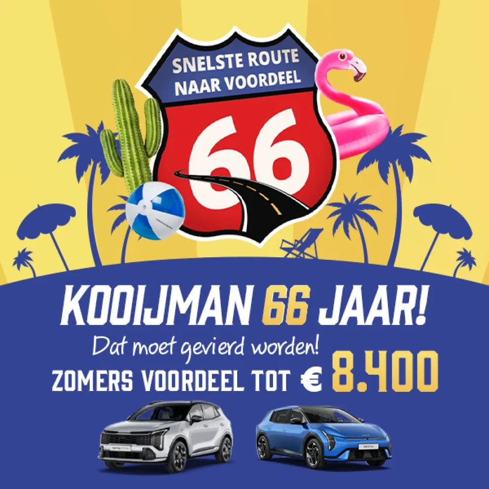 Route66 header Kooijman Autogroep Kia mobiel