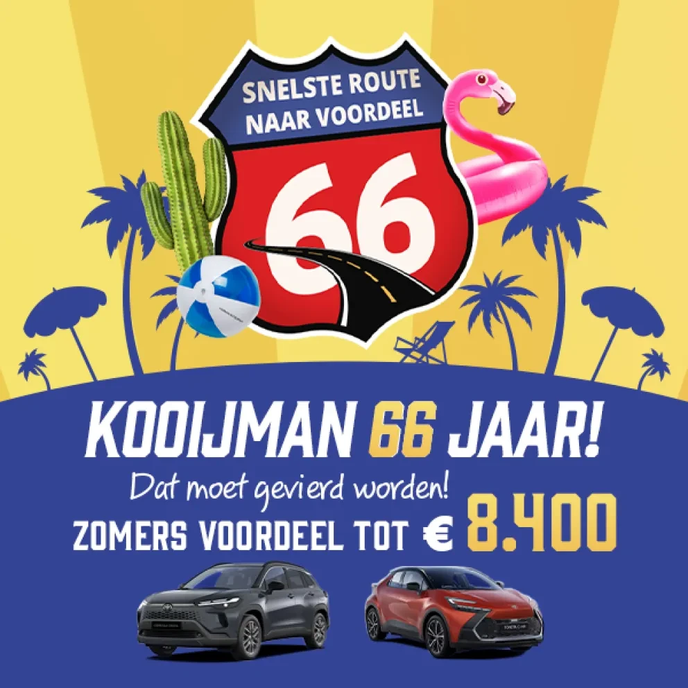 Route66 header Kooijman Autogroep Toyota mobiel