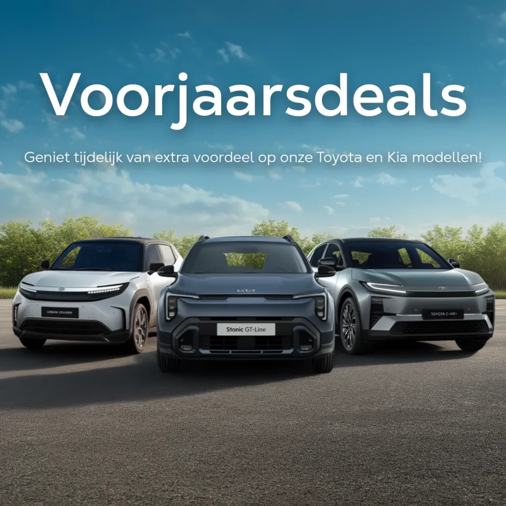 Kooijman Voorjaarsdeals Toyota en Kia - Header - Mobiel - 600x800
