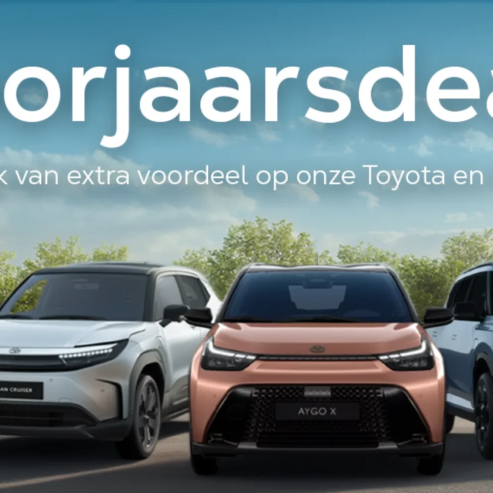 Kooijman Voorjaarsdeals Toyota en Kia - Header - Nieuws - 2100x570