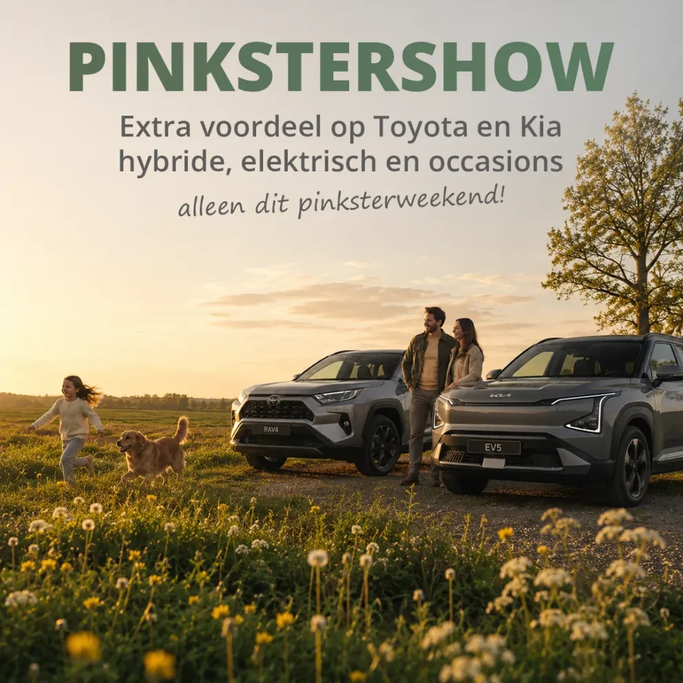 Header Pinksteren 2026 Toyota en Kia