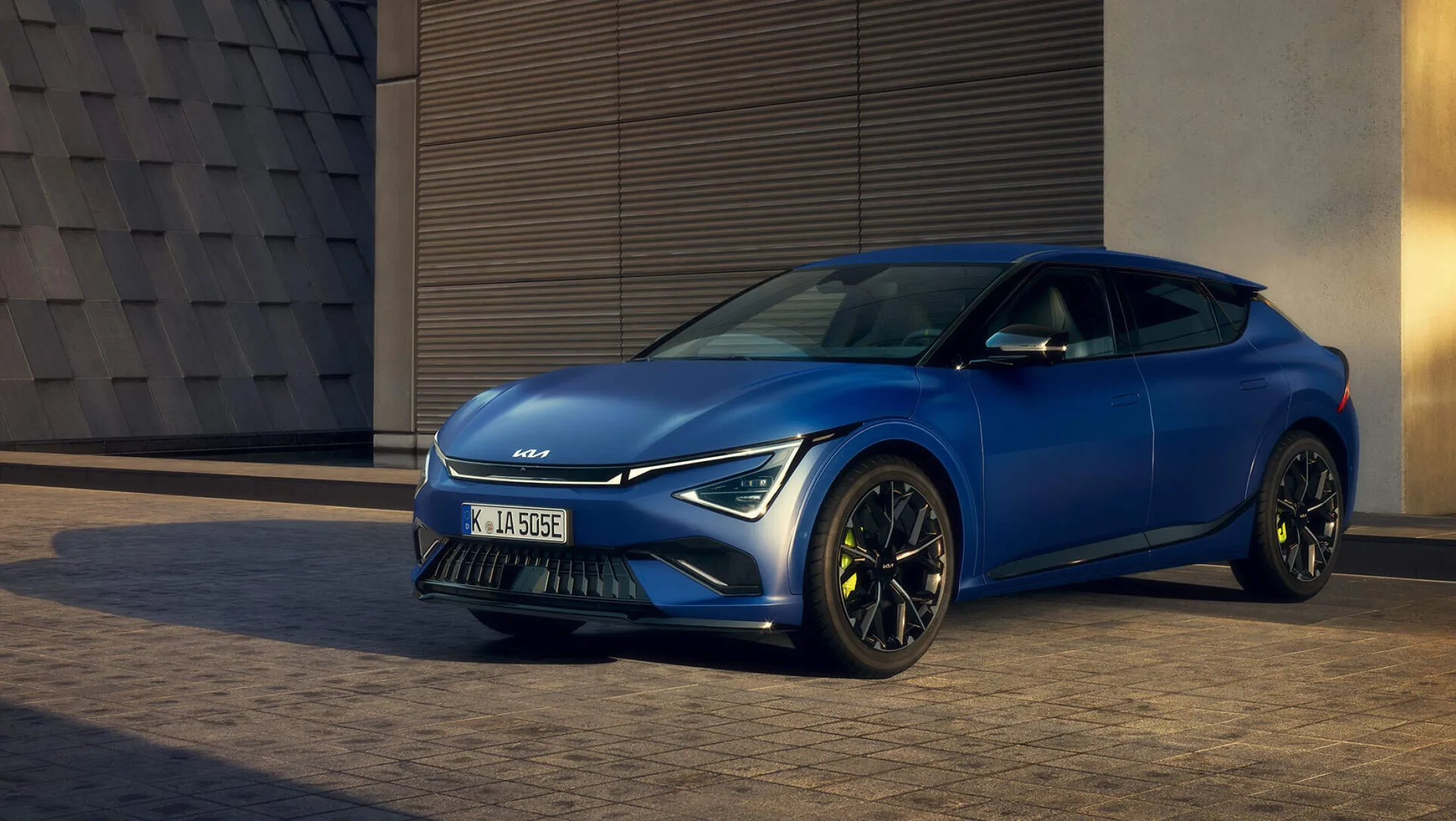 Kia ev6 gt vooraanzicht 