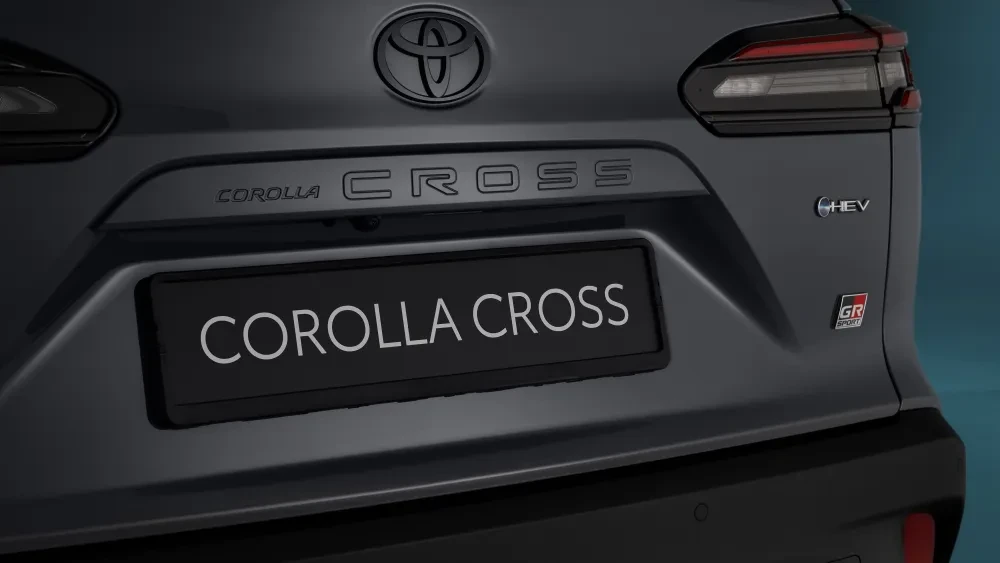 Nieuwe Toyota Corolla Cross achterkant