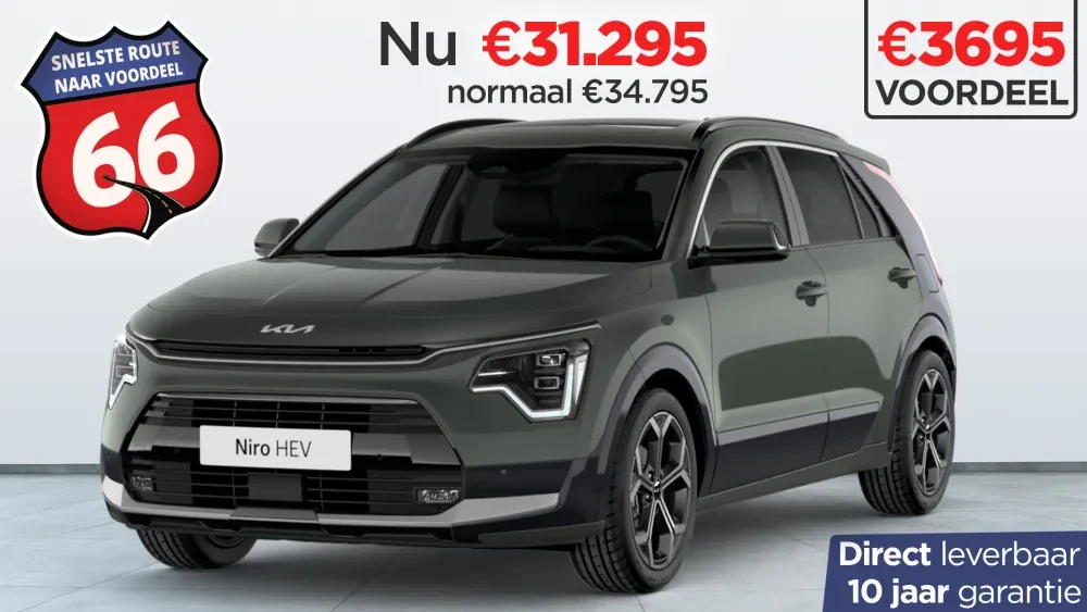 Kooijman Autogroep Route 66 Actie Kia Niro HEV
