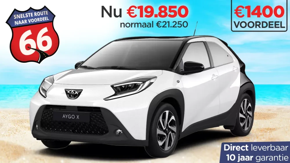Kooijman Autogroep Route 66 Actie Toyota Aygo X