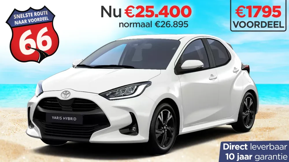 Kooijman Autogroep Route 66 Actie Toyota Yaris