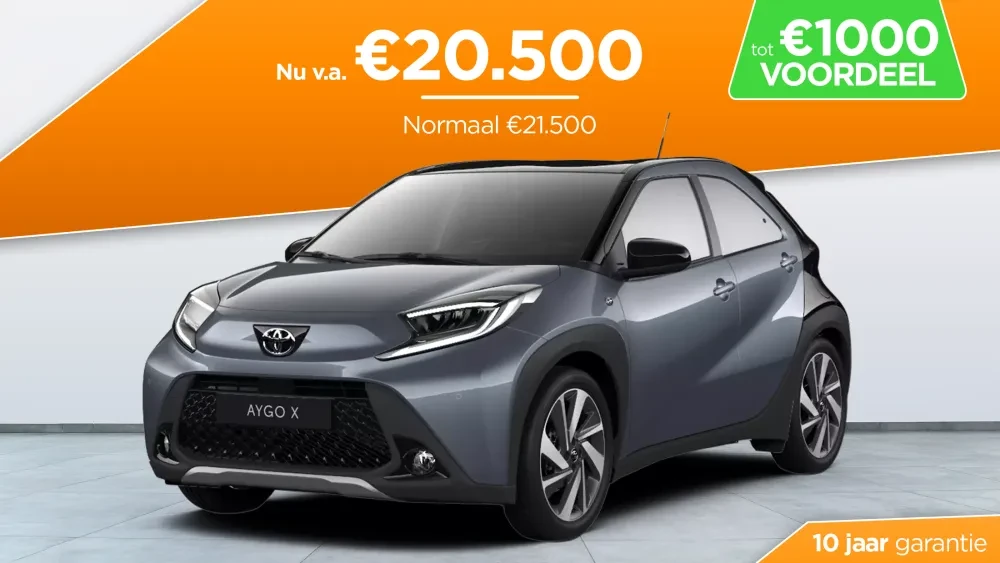 Toyota Aygo X - actie kooijman herfst 2025