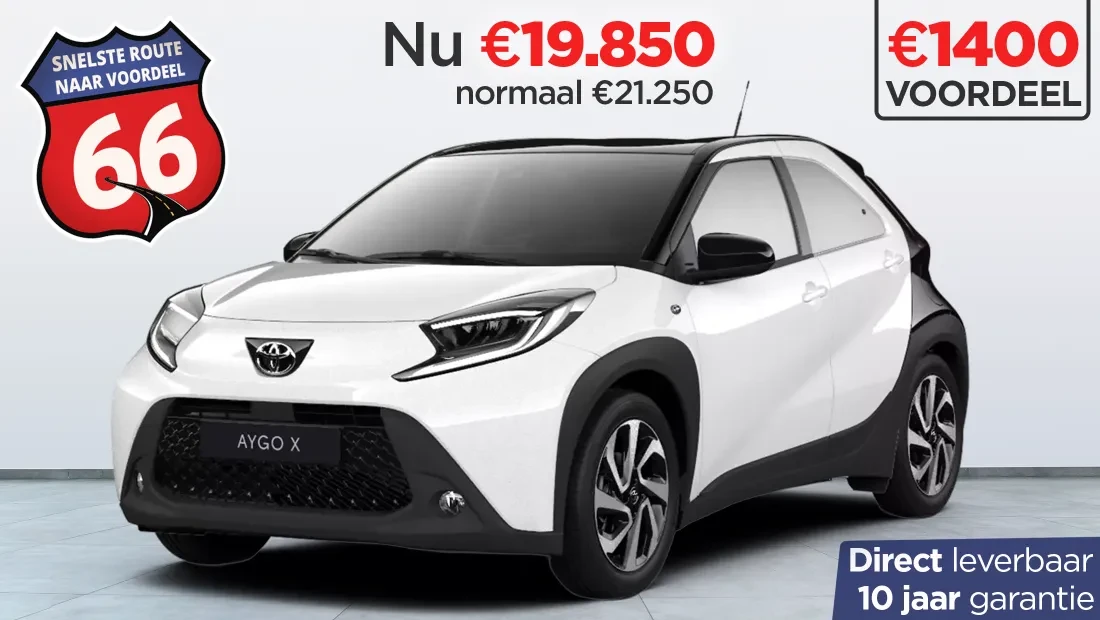 Kooijman Autogroep Route 66 Actie Toyota Aygo X