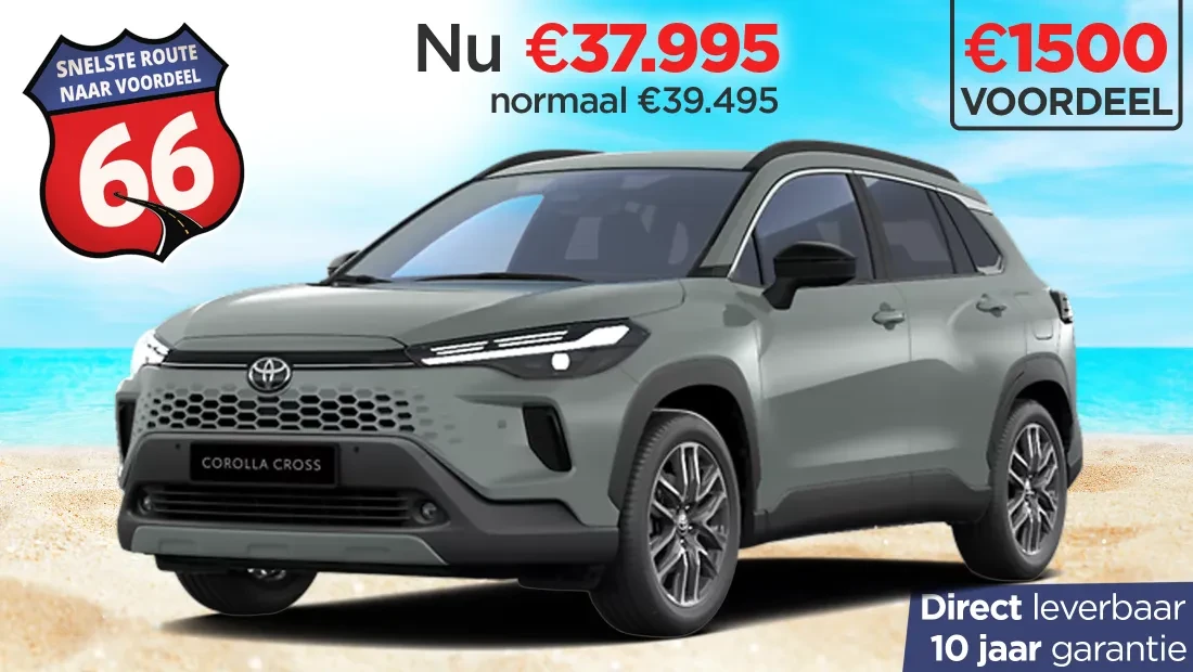 Kooijman Autogroep Route 66 Actie Toyota Corolla Cross