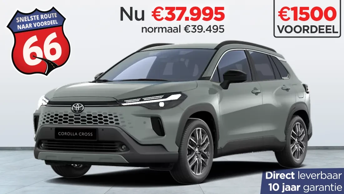 Kooijman Autogroep Route 66 Actie Toyota Corolla Cross