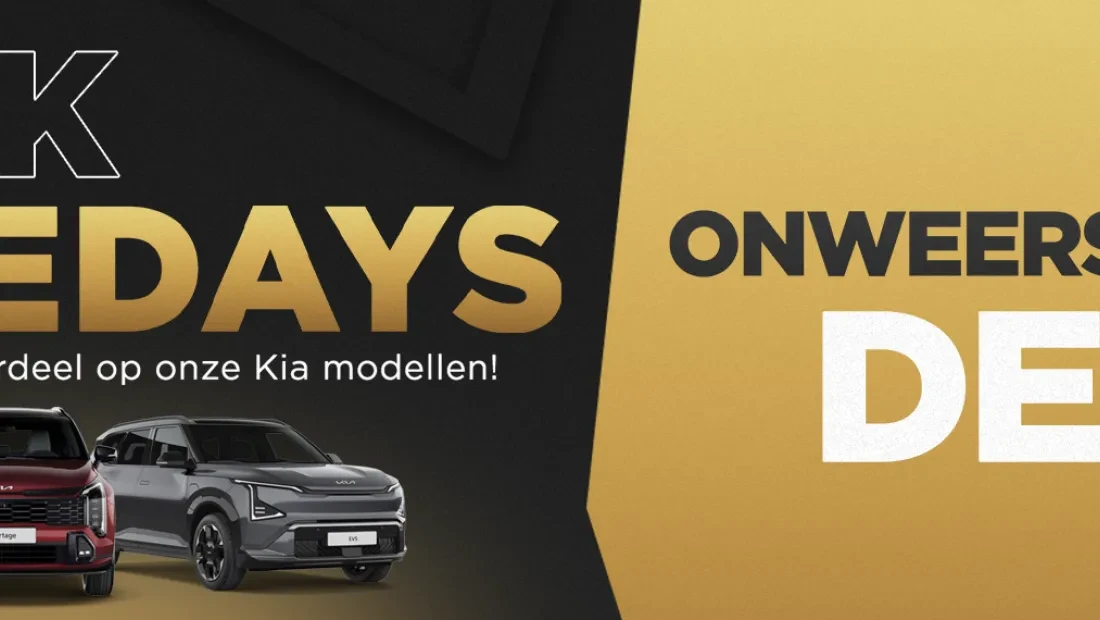 black friday black drivedays deals bij kia kooijman