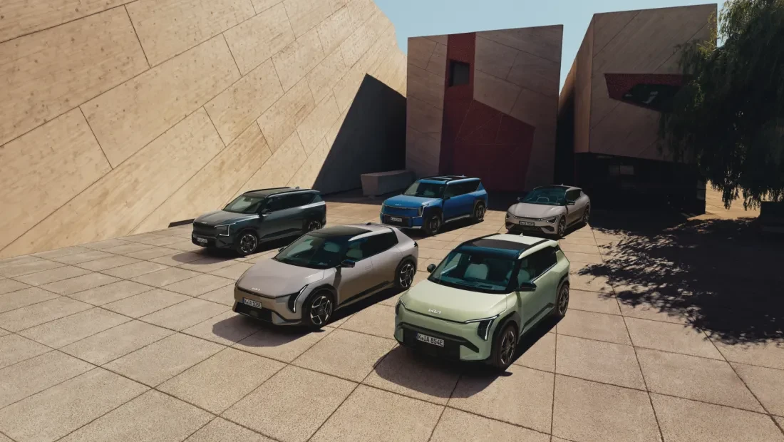 kia ev modellen op een rij ev3 ev4 en ev5
