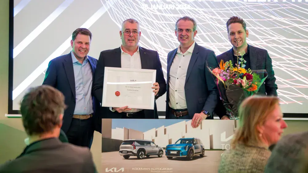 Kooijman autogroep nummer 1 nederland kia top dealer award 2024